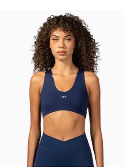 437 Navy Blue Sports Bra